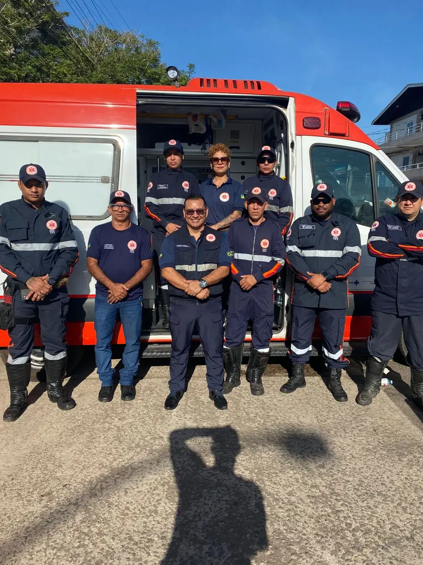 O Samo atuou com duas ambulâncias, além de equipes médicas, de enfermagem e condutores socorristas posicionados em pontos estratégicos do percurso