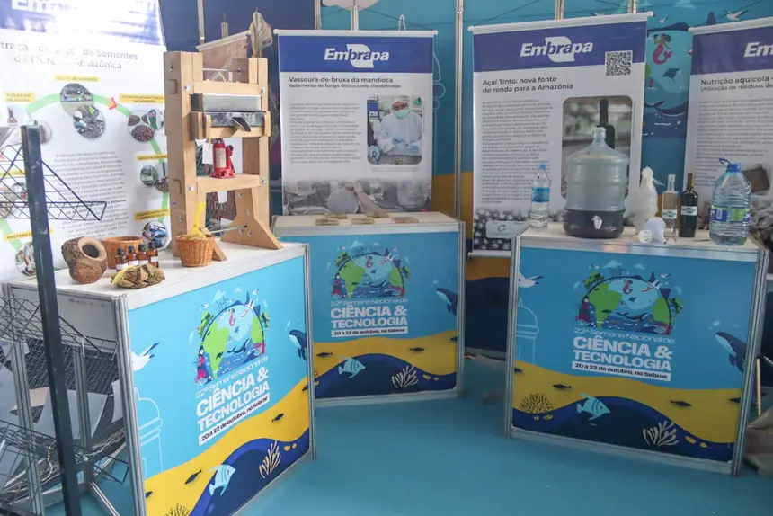 Espaço da Embrapa no evento 