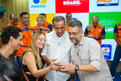 notícia: ‘Coloca a Defesa Civil do Amapá em um novo patamar de prevenção’, afirma governador Clécio Luís durante demonstração do sistema de alertas nacional