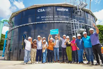 notícia: ‘Ganho real na qualidade de vida e na saúde’, diz governador Clécio Luís sobre novo reservatório de água que vai atender 33 mil pessoas em Santana
