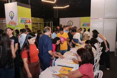 notícia: Estudantes do Amapá apresentam projetos científicos inovadores durante a 13ª Feira de Ciências e Engenharia, em Macapá