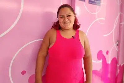 notícia: 'Volto pra casa feliz e aliviada por ter feito exame preventivo', diz moradora de Santana ao ser atendida no Carreta Delas do Governo do Amapá