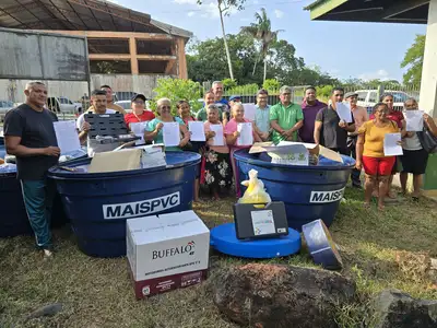 notícia: Agricultores de Pracuúba e Tartarugalzinho recebem kits agrícolas do Governo do Amapá para melhorar a produtividade no campo
