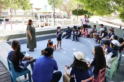 notícia: Alunos vivenciam manhã de aprendizado e cultura na 3ª Folia Literária Internacional do Amapá, realizada pelo Governo do Amapá