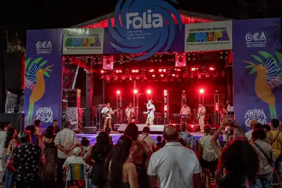 notícia: Folia Literária Internacional do Amapá valoriza artistas locais, que encantam público com diversidade de talentos e ritmos