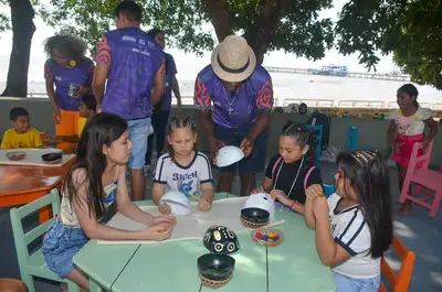 notícia: Governo do Estado contempla público infanto-juvenil com o Jardim Secreto das Leituras, na Folia Literária do Amapá