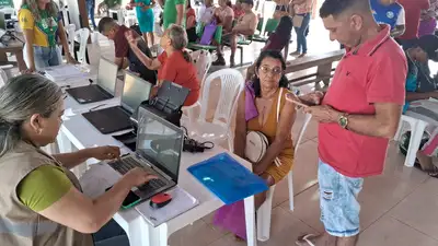 notícia: Governo do Amapá e parceiros promovem mutirão de documentação para trabalhadoras rurais em Porto Grande