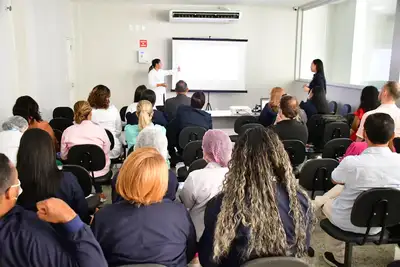 notícia: Equipe do Hospital do Coração acompanha avanços do projeto ‘Saúde em Nossas Mãos’ na UTI Pediátrica do Hospital da Criança e do Adolescente, em Macapá
