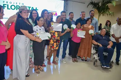 notícia: FOTOS: Floresta+ Amazônia e Governo do Amapá reconhecem agricultores familiares que se destacaram na conservação da floresta