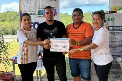notícia: Hospital do Oiapoque fortalece cuidado humanizado com atendimento de fisioterapia voltado a pacientes indígenas