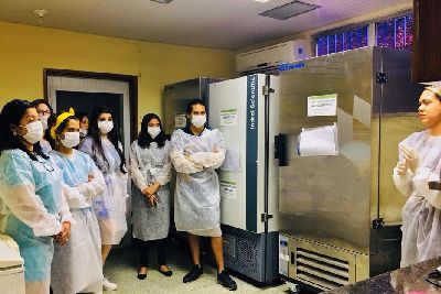 notícia: Acadêmicos atendem chamado do Hemoap e se organizam em grupos para doar sangue