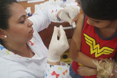 notícia: Amapá tem a segunda maior cobertura vacinal contra Influenza do país