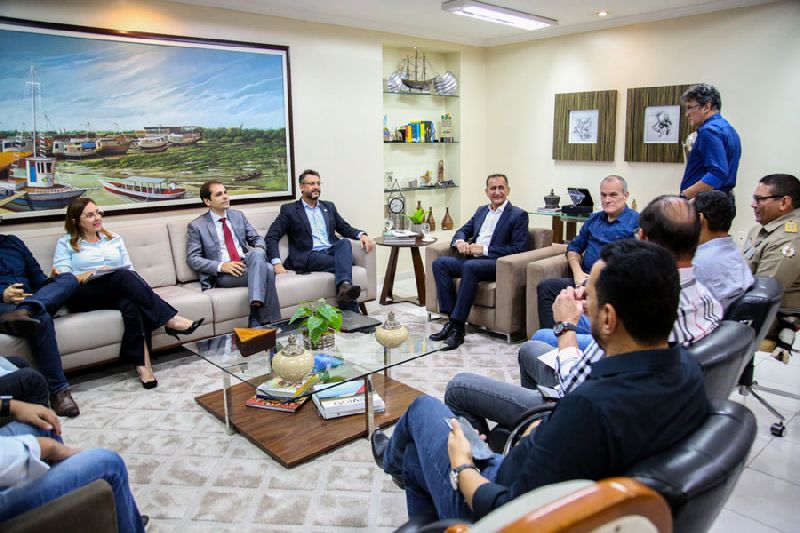 Governador Waldez Góes e vice Jaime Nunes receberam o prefeito Clécio Luís e sua equipe no Palácio do Setentrião nesta quinta-feira, 14