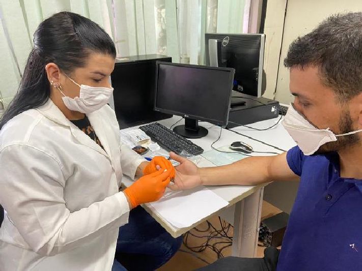 Juan foi um dos servidores da secretaria que realizou o exame para covid-19.