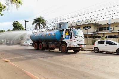 notícia: Hospital de Emergências recebe ação de desinfecção contra a COVID-19