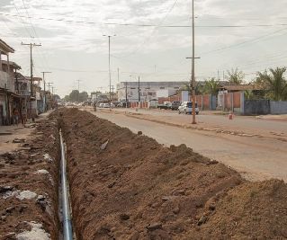 notícia: Governo do Amapá inicia 2ª fase do Sistema de Água para o Ambrósio, em Santana