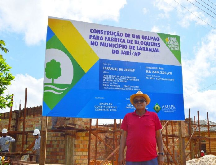 Morador antigo de Laranjal do Jarí, seu João Batista Pinheiro Mota acredita que a obra vai proporcionar muitos benefícios à população do sul do estado