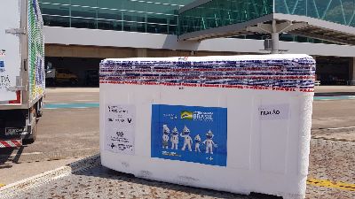 notícia: Amapá recebe novo lote com 8.750 doses de vacinas contra a covid-19