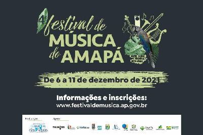 notícia: Governo do Estado abre inscrições para o 4º Festival internacional de Música do Amapá