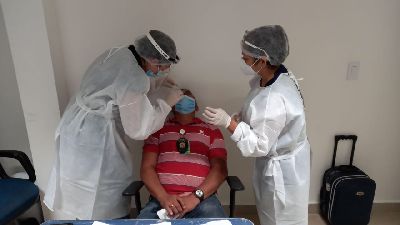 notícia: Covid-19: Teste de antígeno é aplicado no Aeroporto de Macapá