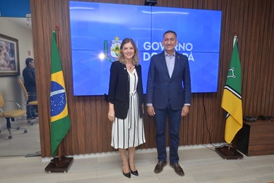 notícia: Governador recebe coordenadora residente da ONU no Brasil para articulações estratégicas do Consórcio da Amazônia Legal na COP27