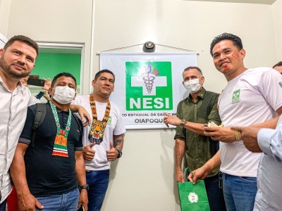 notícia: Governador entrega espaço do Núcleo Estadual de Saúde do Indígena em Oiapoque