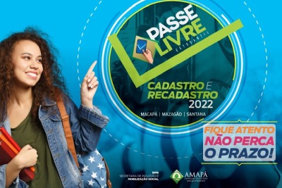 notícia: Passe Livre Estudantil: Governo do Amapá alerta estudantes de Mazagão para último dia de cadastro e recadastro