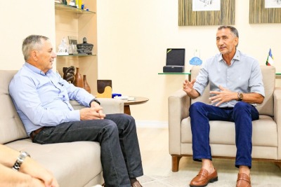 notícia: 'O Amapá já avançou em muitas conquistas na parceria com o Calha Norte', diz Waldez durante encontro com diretor do programa