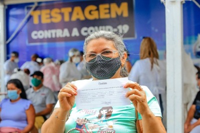 notícia: Testagem em massa e vacinação contra covid-19 atraem macapaenses neste sábado, 22