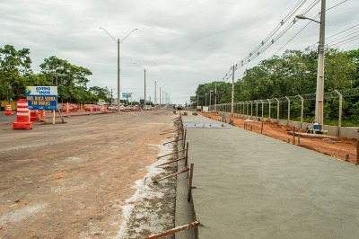 notícia: Viaduto da Integração: Rodovia Duca Serra terá mudança de tráfego a partir desta quarta, 28
