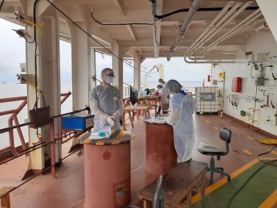 notícia: SVS detecta tripulantes com covid-19 em embarcação no Amapá; todos estão isolados