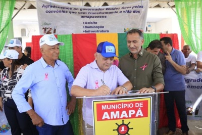 notícia: Waldez entrega obras e ordens de serviços durante comemoração dos 121 anos de Amapá