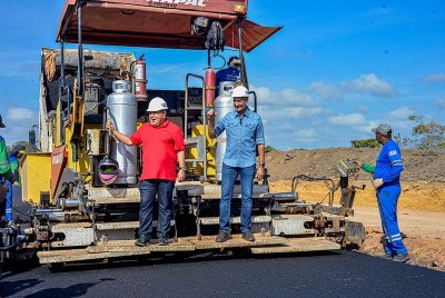 notícia: Governo do Amapá inicia asfaltamento da Rodovia Norte-Sul