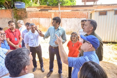 notícia: Governador vistoria obras de modernização do sistema de distribuição de água em Santana