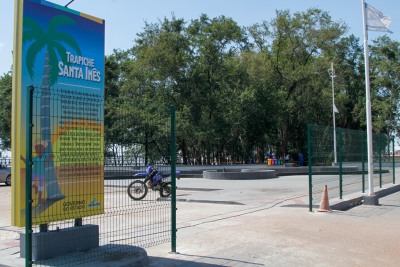 notícia: Segurança e preservação: Governo do Amapá instala portões no complexo turístico do Trapiche do Santa Inês