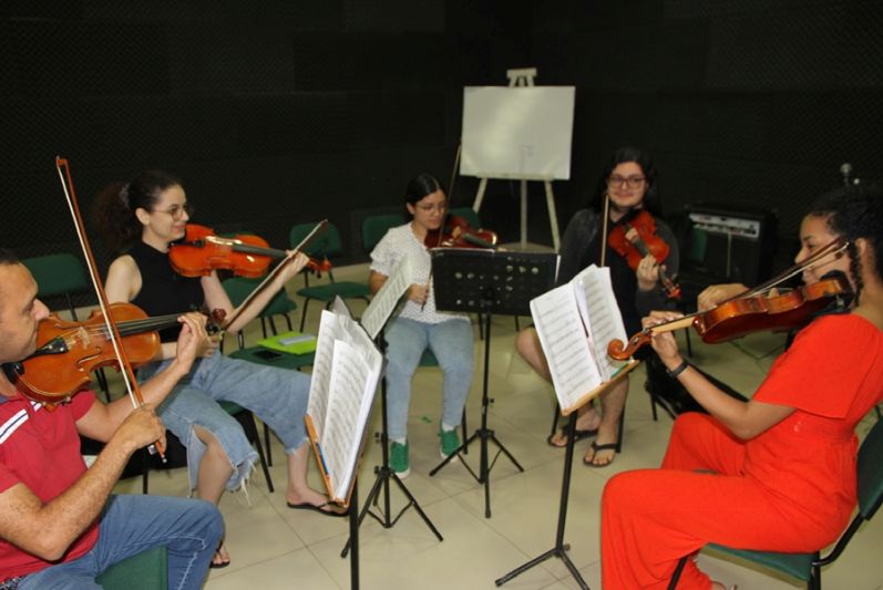 O Centro de Educação em Música Walkíria Lima, em Macapá, foi uma das instituições que iniciou o ano letivo com novas turmas
