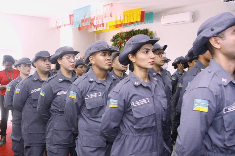 São 35 novos soldados que irão integrar o 13º Batalhão da Polícia Militar de Mazagão
