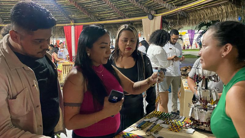 No espaço, público pode conhecer um pouco da cultura indígena