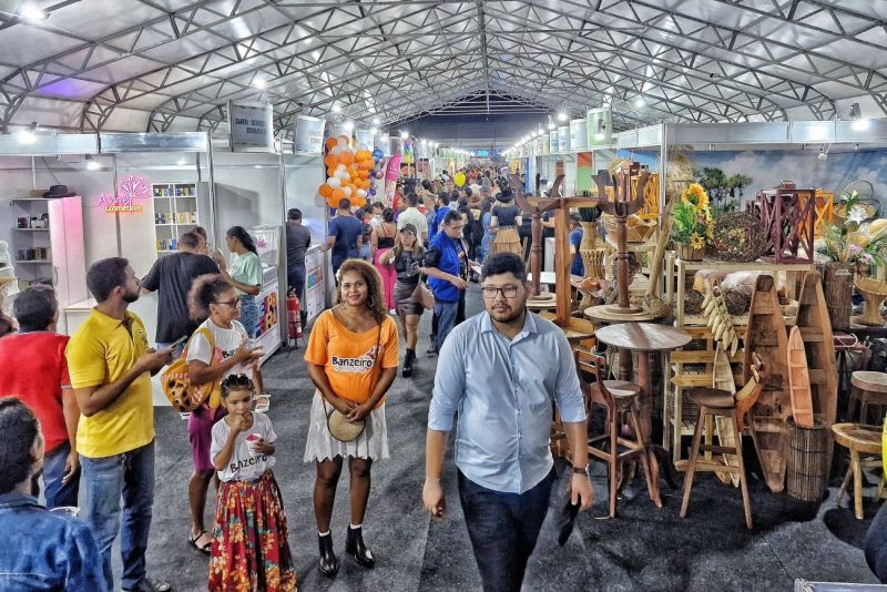 Pavilhão dos Empreendedores, no Parque de Exposições da Fazendinha, em Macapá