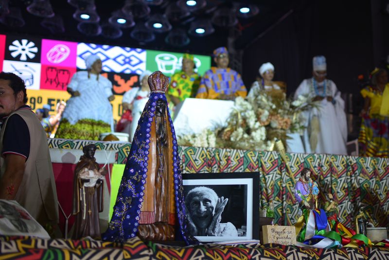 Missa dos Quilombos, no 29º Encontro dos Tambores, homenageou Tia Zefa