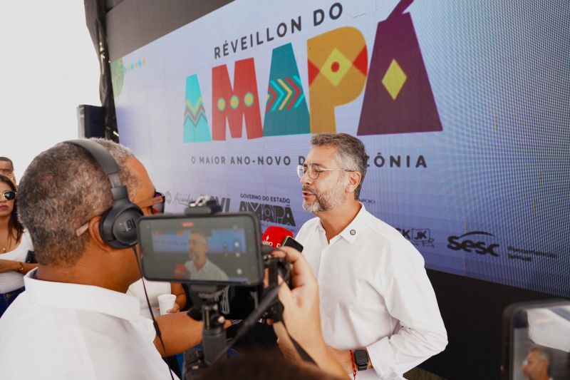 Governador Clécio Luís atendeu a imprensa sobre o Réveillon do Amapá