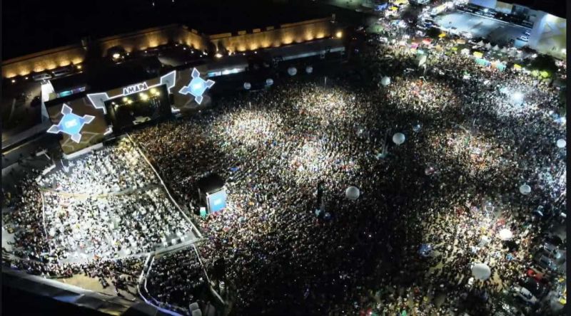 Anfiteatro da Fortaleza de São José de Macapá foi palco de histórias inesquecíveis na abertura do Réveillon do Amapá