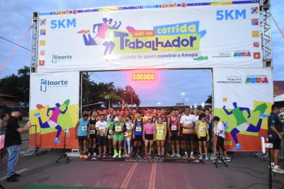 notícia: FOTOS: confira como foi 3ª edição da Corrida do Trabalhador, realizada pelo Governo do Amapá