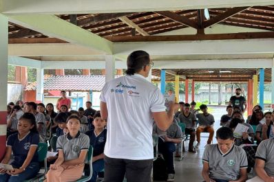 notícia: Governo do Amapá promove ações itinerantes sobre transparência pública e prevenção ao assédio nas escolas, em Cutias