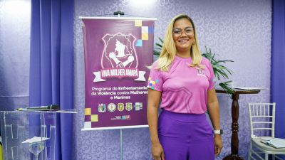 Assessora de projetos da Sejusp, major Sara Farias