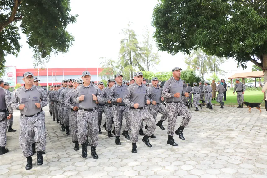 Foto: Nayana Magalhães/GEA Curso Instrução de Nivelamento e Conhecimento da Força Nacional irá durar 21 dias