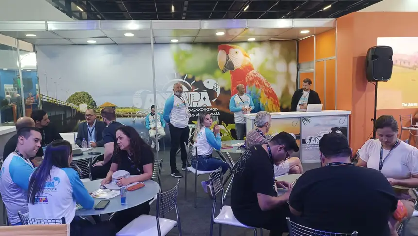 Estande do Amapá com muitos visitantes na Trade Show 2025
