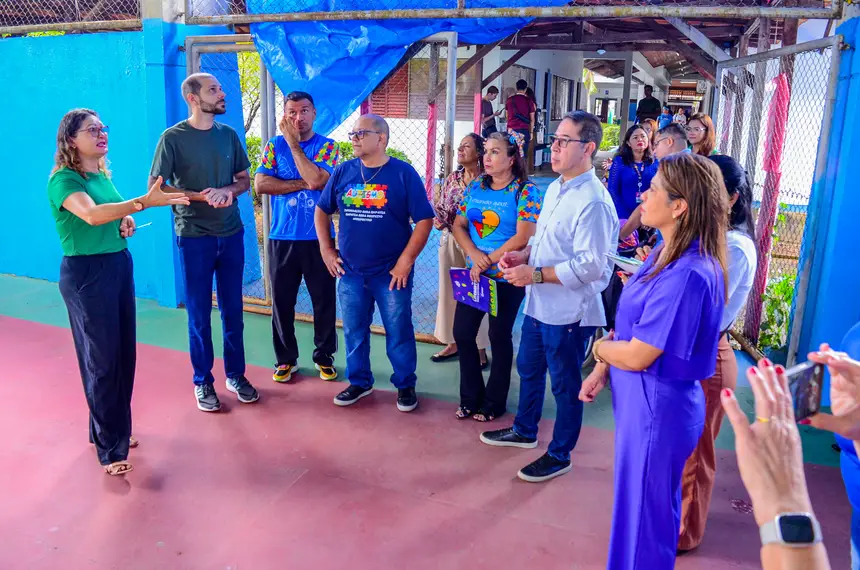 Foto: Maksuel Martins/GEA Representantes do Governo do Amapá em visita ao Centro Educacional Raimundo Nonato