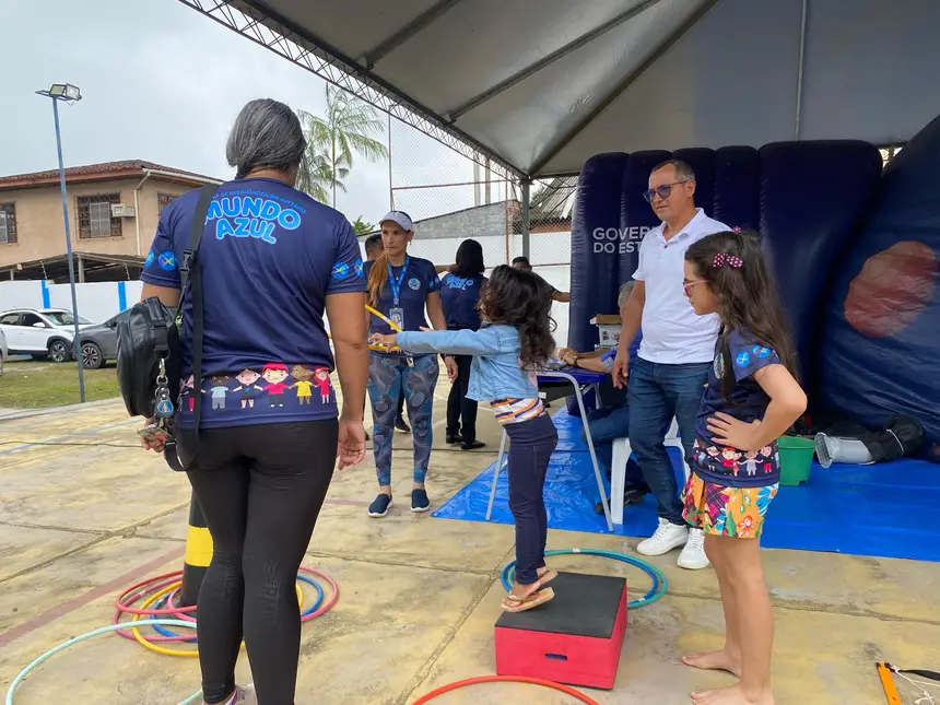 Com sorrisos e disposição, crianças com TEA participaram de atividades esportivas adaptadas promovidas pelo Governo do Amapá