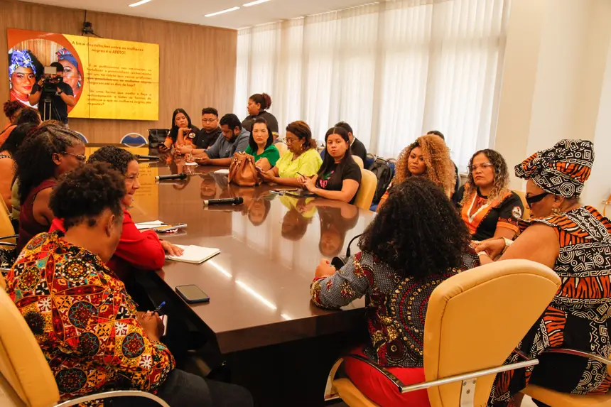 Reunião de apresentação do cronograma da terceira edição do “Afro Mulher” aconteceu no Salão de Reuniões do Palácio do Setentrião